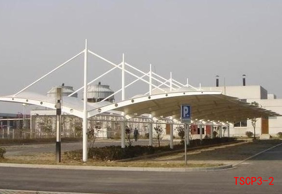 T字型膜结构车棚适合运用于大型停车场项目
