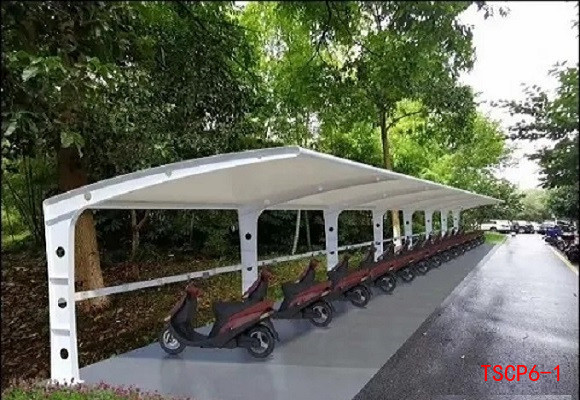 电动自行车膜结构充电桩车棚款式TSCP6-1