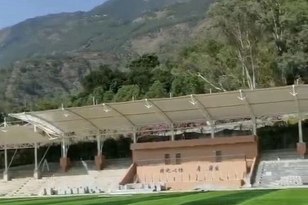 四川宁南县白鹤滩学校膜结构看台