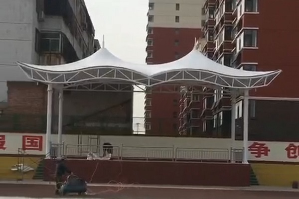 山西祁县第二中学膜结构看台