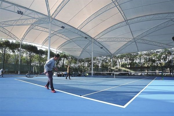 江苏苏州石湖公园膜结构网球场