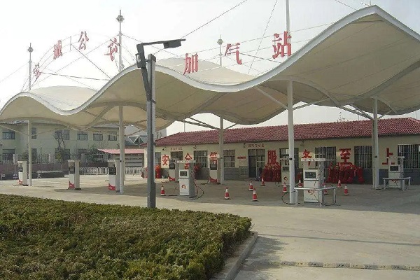 膜结构加气站顶棚图片