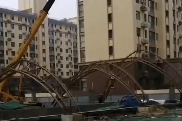 河北衡水深州市膜结构车库出入口工程