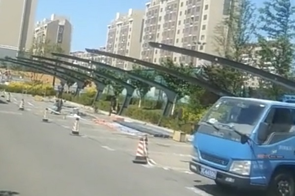 辽宁大连瓦房店膜结构车棚