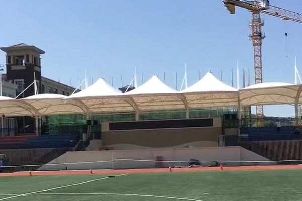 陕西西安纺织城小学膜结构看台